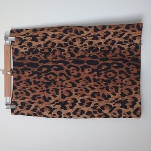 NWT The Limited Leopard Print Pencil Skirt High Waist Size 6